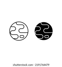 Planet icon design, eps 10