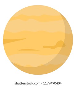 
Planet icon design of jupiter
