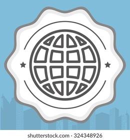 planet icon design, vector illustration eps10 graphic 