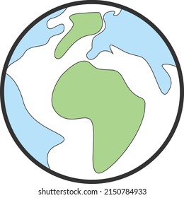 Planet Icon, Earth Icon Vector