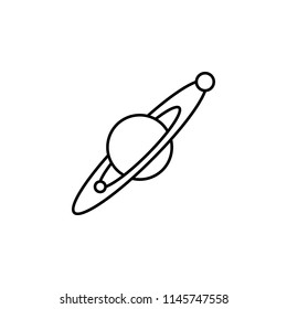 planet icon. Element of space for mobile concept and web apps illustration. Thin line icon for website design and development, app development