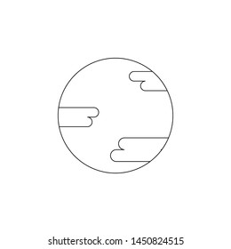 planet icon. Element of space for mobile concept and web apps icon. Outline, thin line icon for website design and development, app development