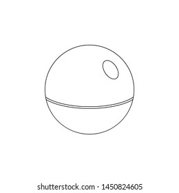 planet icon. Element of space for mobile concept and web apps icon. Outline, thin line icon for website design and development, app development