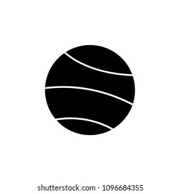 planet icon. Element of web icon with one color for mobile concept and web apps. Isolated planet icon can be used for web and mobile on white background