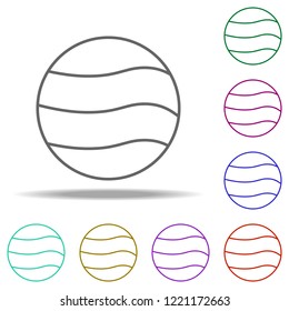 planet icon. Elements of Cartooning space in multi color style icons. Simple icon for websites, web design, mobile app, info graphics