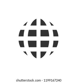 Planet. Icon Flat