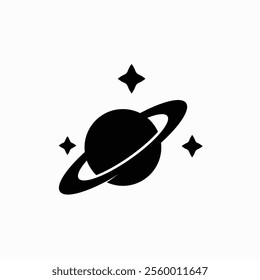 Planet icon galaxy, global, globe vector. physics illustration sign. astronomy symbol. science logo fully editable vector template