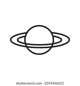 Planet icon galaxy, global, globe vector. physics illustration sign. astronomical symbols. science logo template vector. 10 EPS