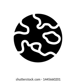 Planet icon globe , template logo simple isolated emblem 

illustration , outline solid background white