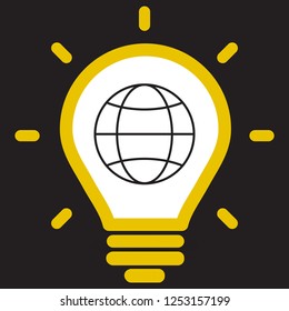 planet icon globe, vector,