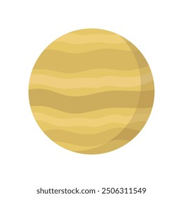 Planet icon illustrated on background