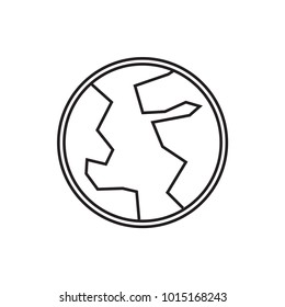 planet icon illustration isolated vector sign symbol