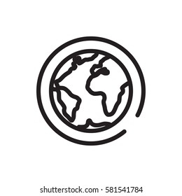 planet icon illustration isolated vector sign symbol