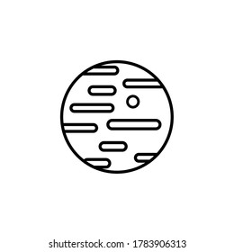 Planet Icon Illustration. Vector sign