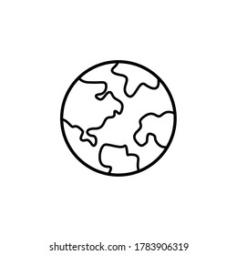 Planet Icon Illustration. Vector sign