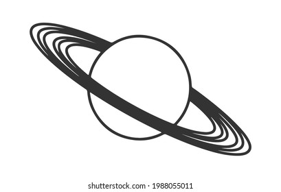 planet icon isolated on white background