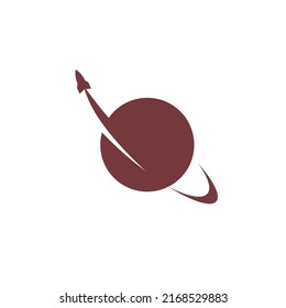 Planet icon logo design illustration template vector