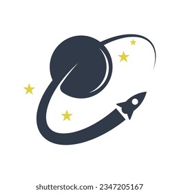 Design-Illustration zum Logo des Planeten