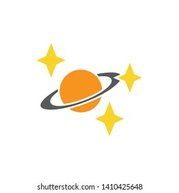 planet icon, logo design template