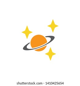planet icon, logo design template