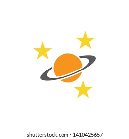 planet icon, logo design template