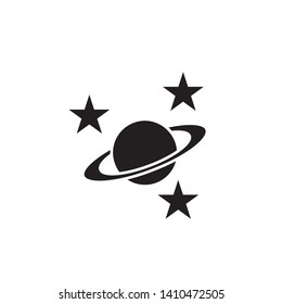 planet icon, logo design template
