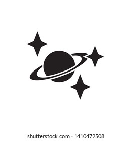 planet icon, logo design template