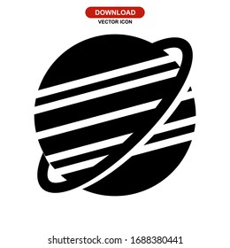 planet icon or logo isolated sign symbol vector illustration - high quality black style vector icons
