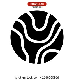 planet icon or logo isolated sign symbol vector illustration - high quality black style vector icons
