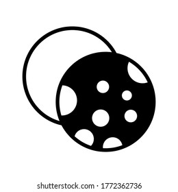 Icono de planeta o logotipo símbolo de signo aislado ilustración vectorial - iconos vectoriales de estilo negro de alta calidad
