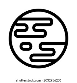 planet icon or logo isolated sign symbol vector illustration - high quality black style vector icons
