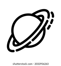 planet icon or logo isolated sign symbol vector illustration - high quality black style vector icons
