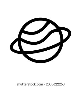 planet icon or logo isolated sign symbol vector illustration - high quality black style vector icons
