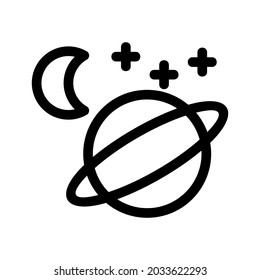 planet icon or logo isolated sign symbol vector illustration - high quality black style vector icons
