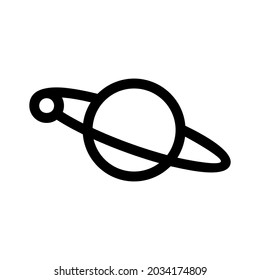 planet icon or logo isolated sign symbol vector illustration - high quality black style vector icons
