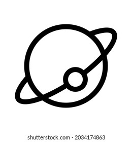 planet icon or logo isolated sign symbol vector illustration - high quality black style vector icons
