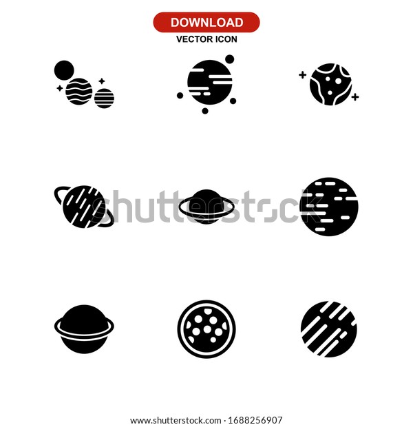 planet icon or\
logo isolated sign symbol vector illustration - Collection of high\
quality black style vector\
icons\
