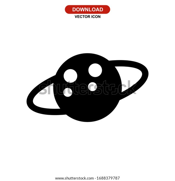 planet icon or logo
isolated sign symbol vector illustration - high quality black style
vector icons
