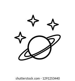 planet icon logo vector template