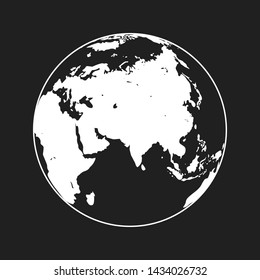 planet icon. One of set web icons
