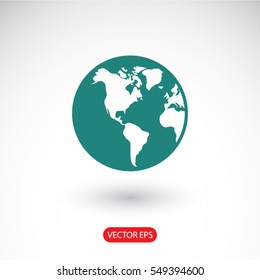 planet icon. One of set web icons
