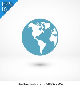 planet icon. One of set web icons