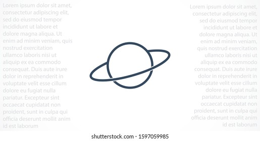 Planet icon online illustration. Go to web browser Planet icon online. Earth globe symbol for your web site logo app design. GlobePlanet icon online set. on white background Planet icon online