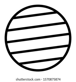 planet icon outline vector design