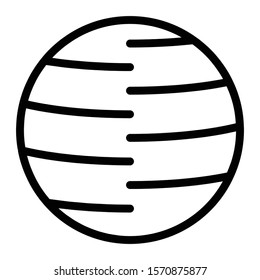 planet icon outline vector design