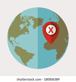 Planet icon over white  background vector illustration