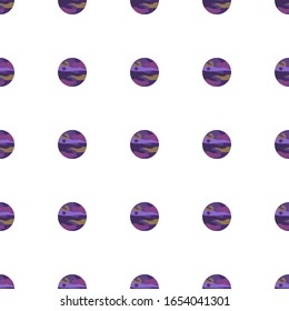 Planetensymbol-Muster nahtlos einzeln auf weißem Hintergrund. Bearbeitbare Planet-Ikone. Planet-Icon-Muster für Web und Mobile.