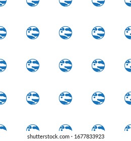 planet icon pattern seamless isolated on white background. Editable filled planet icon. planet icon pattern for web and mobile.