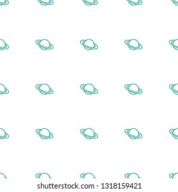 planet icon pattern seamless white background. Editable outline planet icon. planet icon pattern for web and mobile.