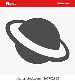 Planet Icon. Professional, pixel perfect icons optimized for both large and small resolutions. EPS 8 format.